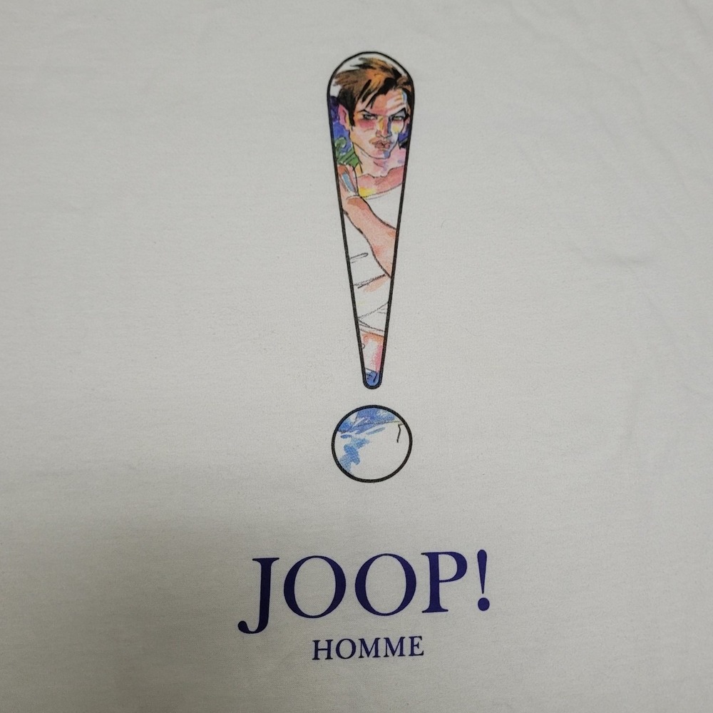 Vintage Joop! Homme T-Shirt Mens Large Cotton Perfume Cologne Promo Tee White